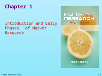 Page 1: Chapter 1 Marketing Research Malhotra