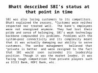 Page 7: Case study of SBI Bank
